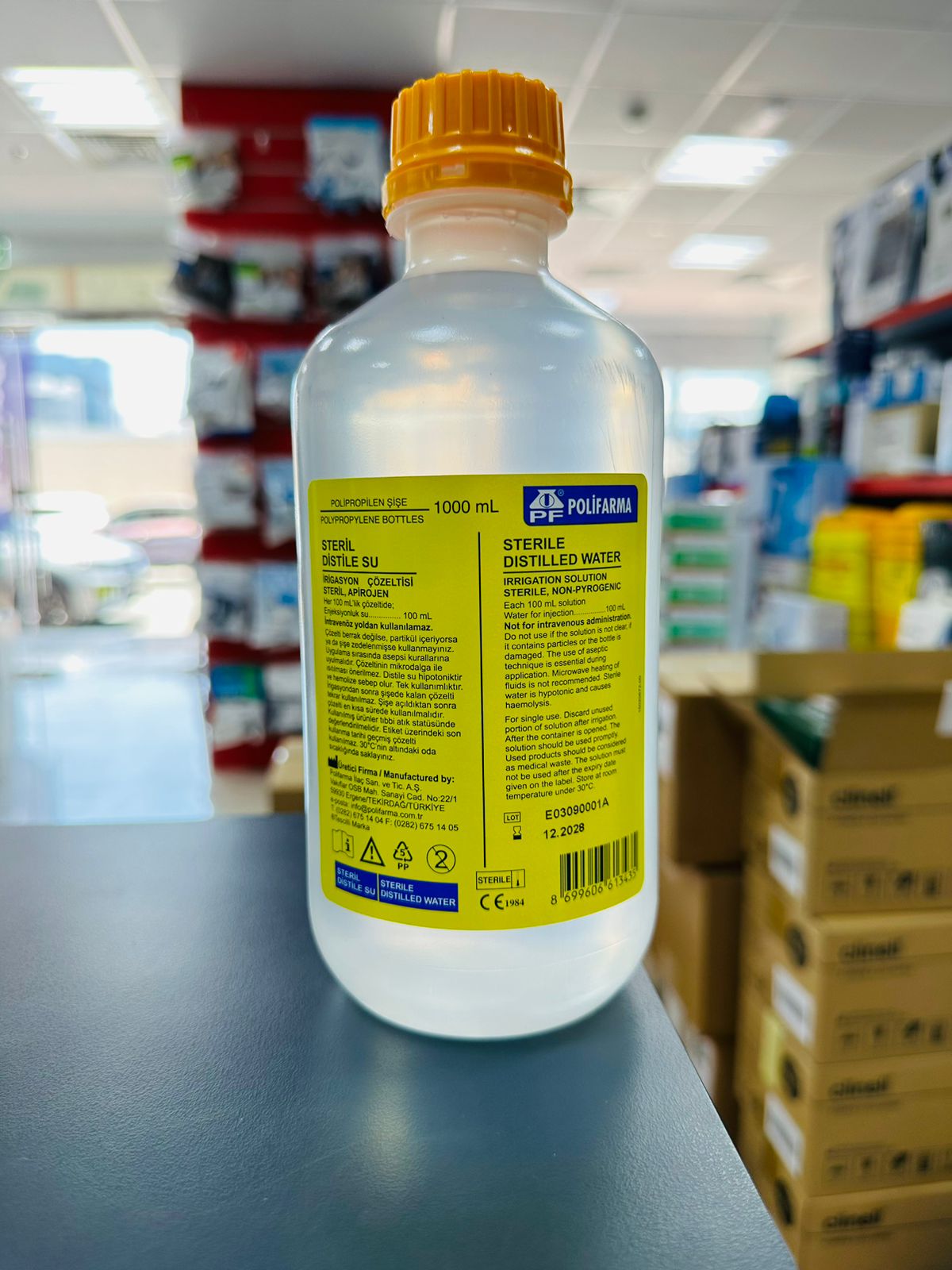 Polifarma Sterile Distilled Water for Irrigation 1000ml Medical
